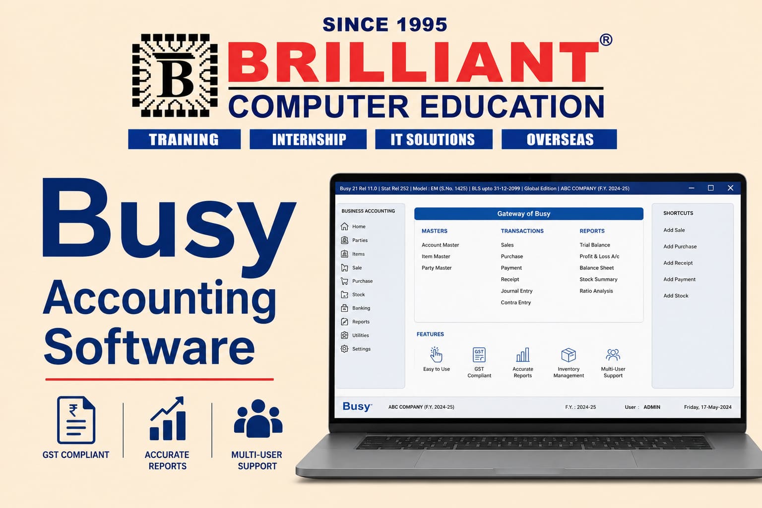 Busy Accounting Software | Brilliant Computers