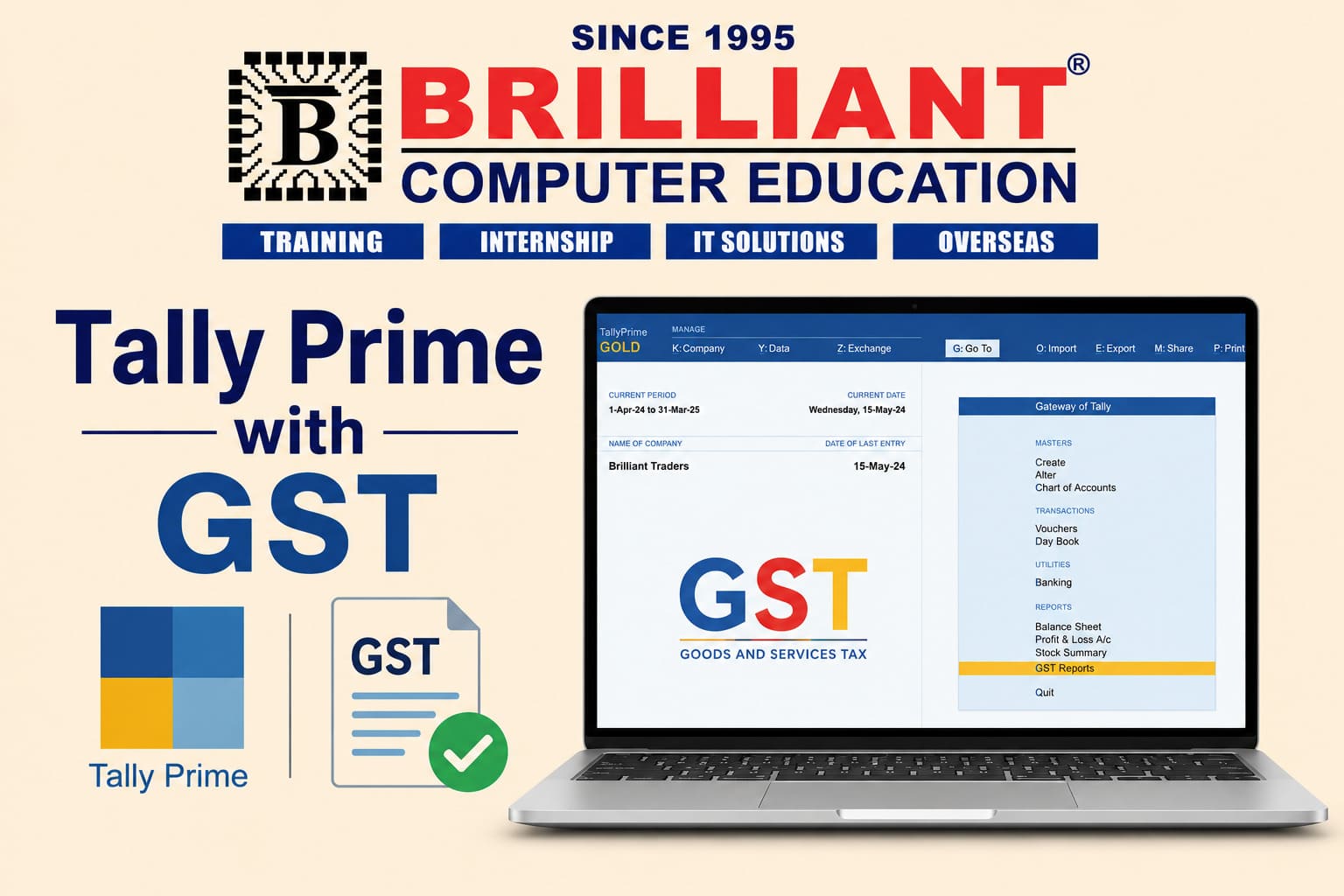 Tally Prime with GST | Brilliant Computers