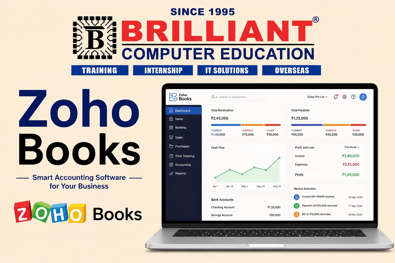 Zoho Books | Brilliant Computers