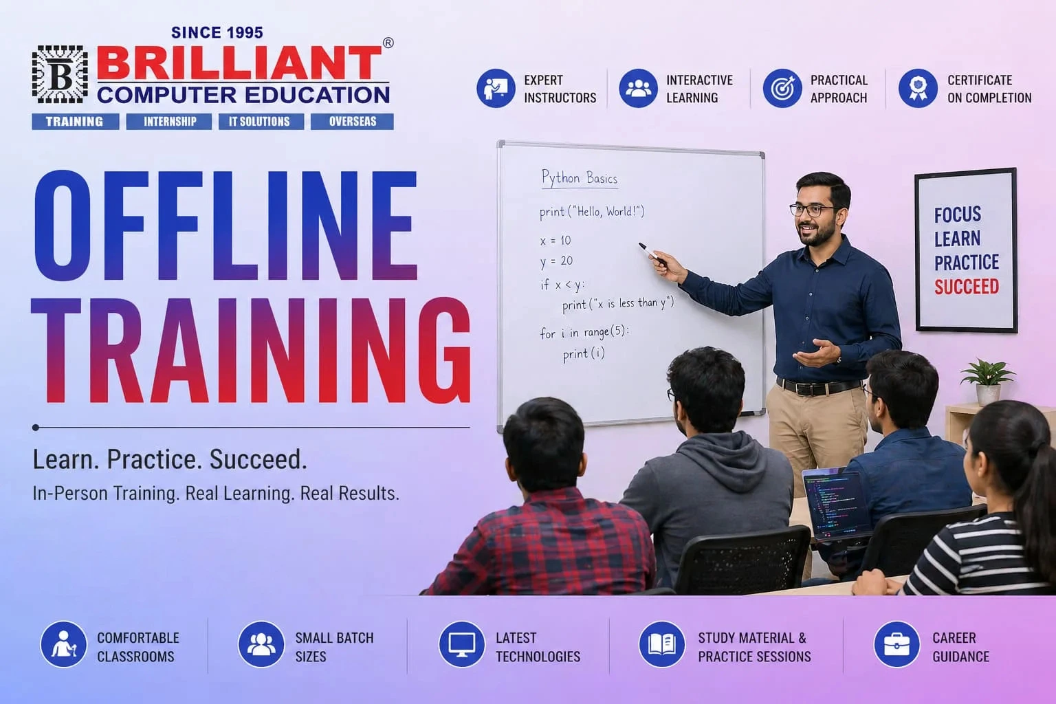 Offline IT Training Institute in Ongole | Brilliant Computer Education
