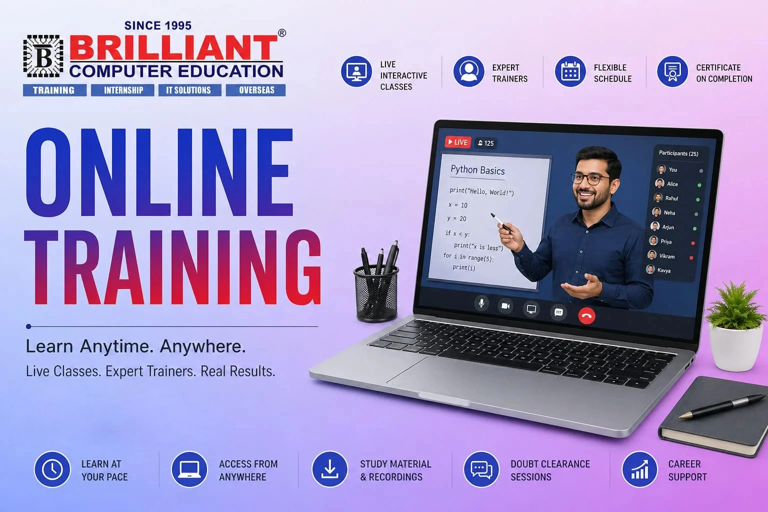 Online IT Training Courses in Ongole | Brilliant Computer Education